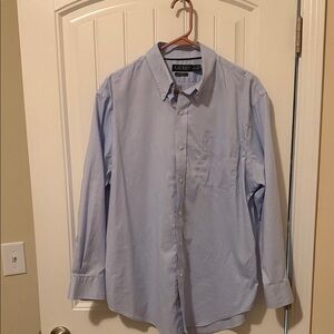 Lauren Ralph Lauren Pale Blue Long-Sleeve Button-Down Shirt